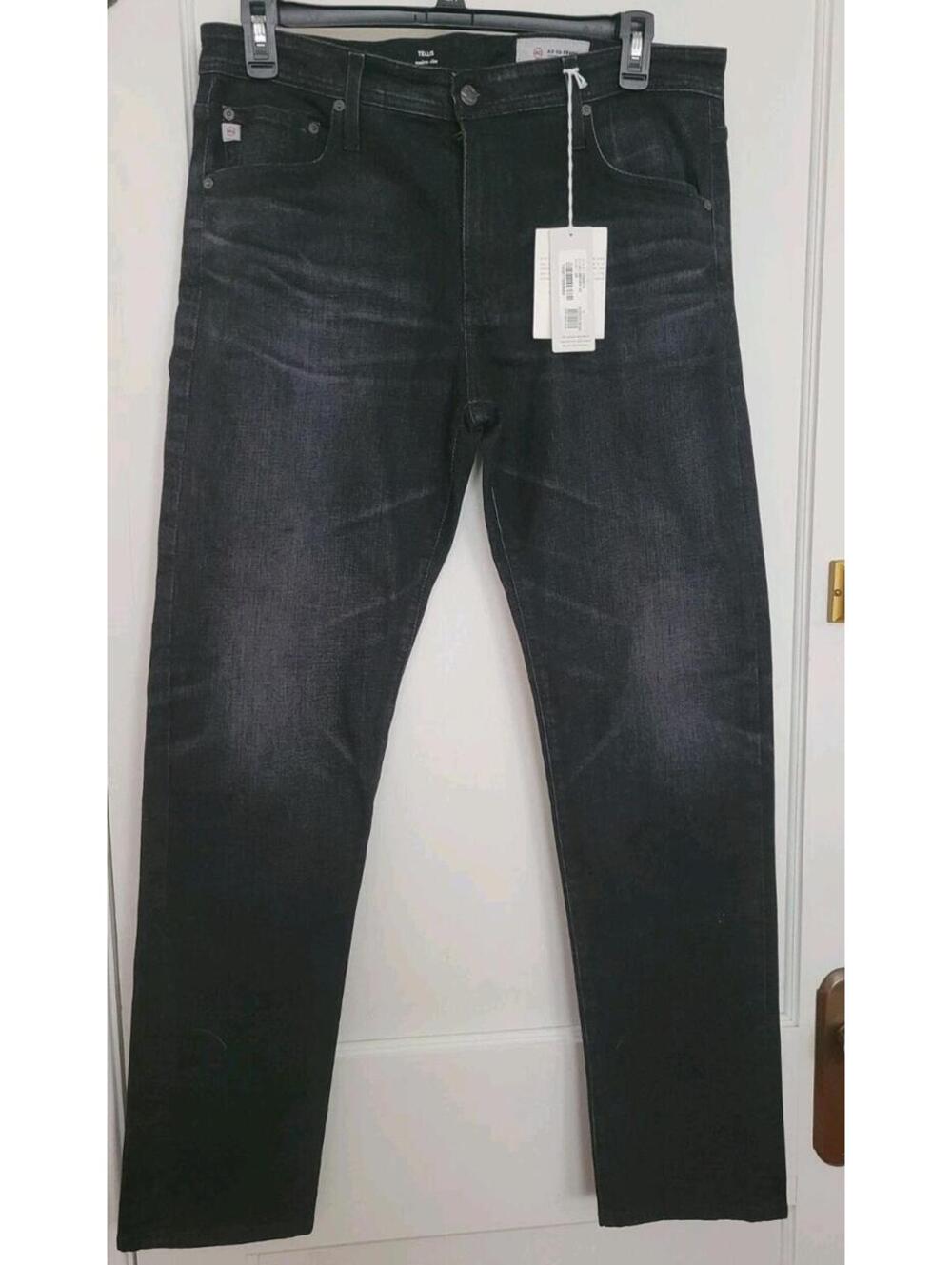 Adriano Goldschmied AG Tellis Slim Fit Jeans Men’s 36x33 MSRP $225 NWT Dark Wash